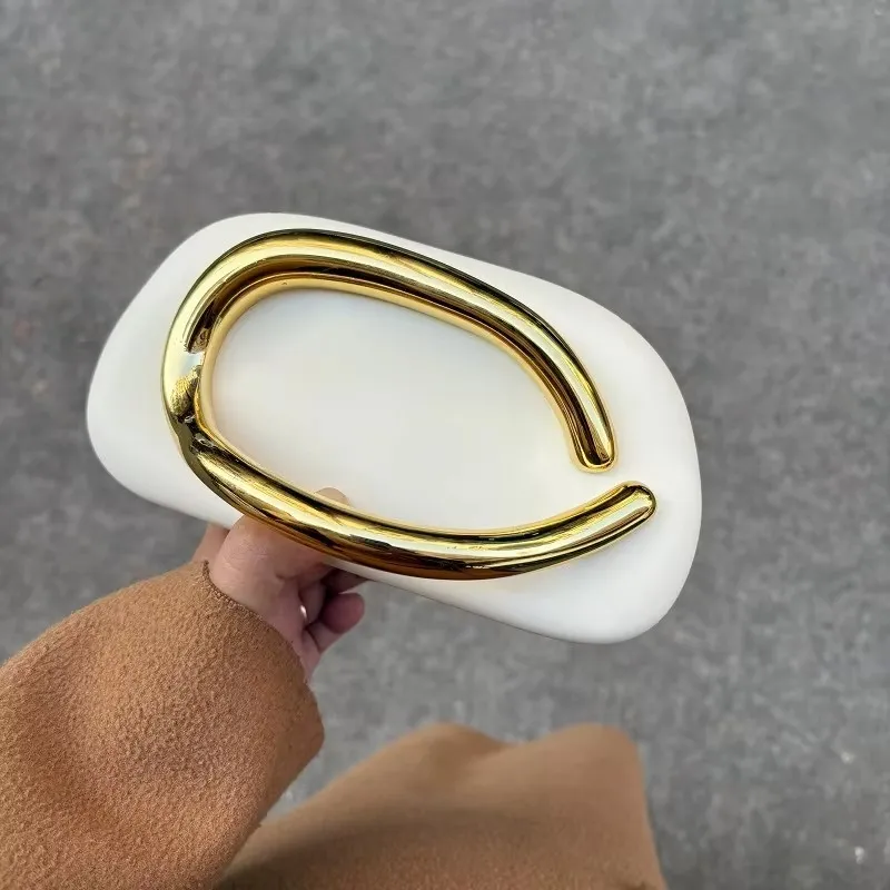 Metal Handle Clutch