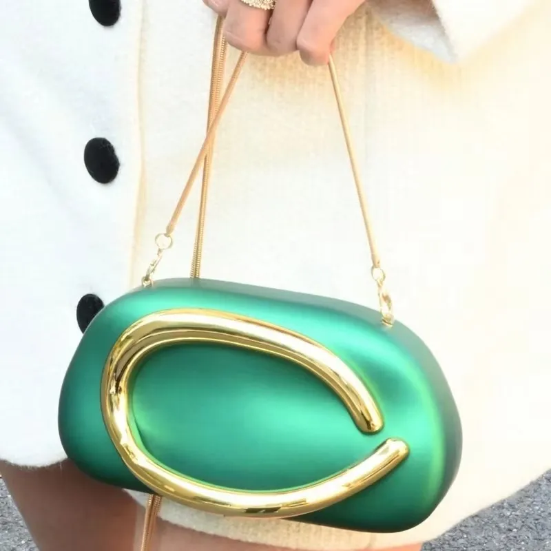 Metal Handle Clutch
