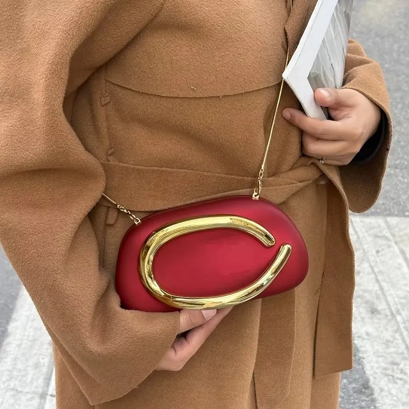 Metal Handle Clutch