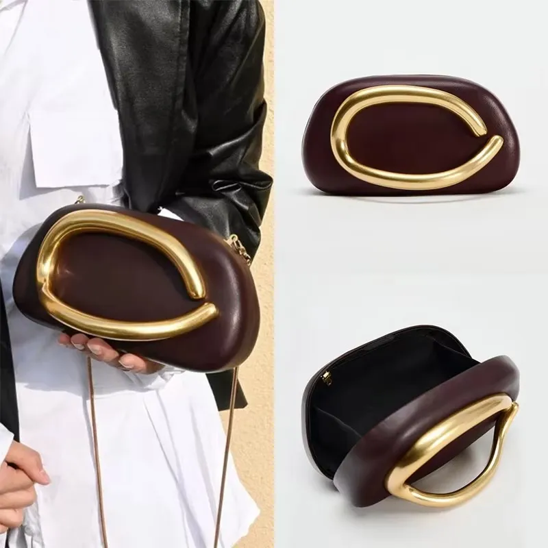 Metal Handle Clutch