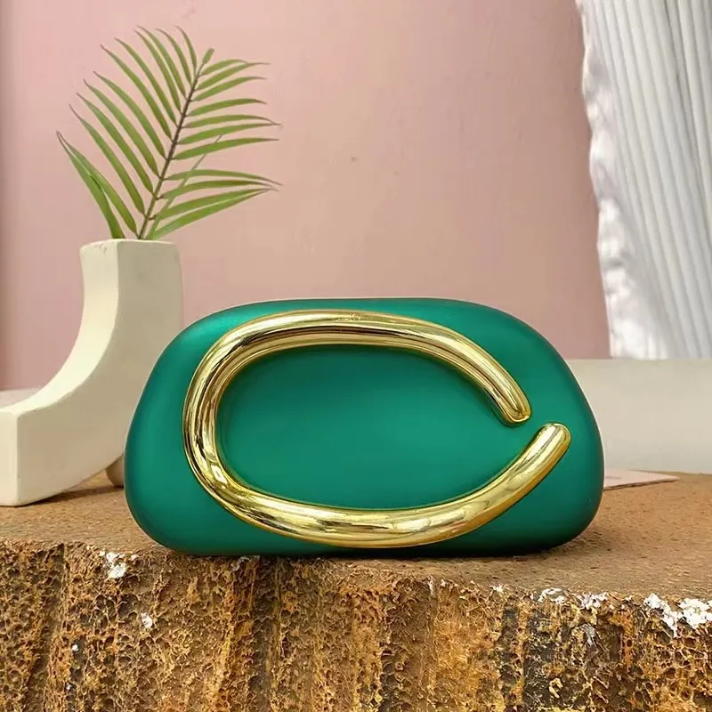 Metal Handle Clutch