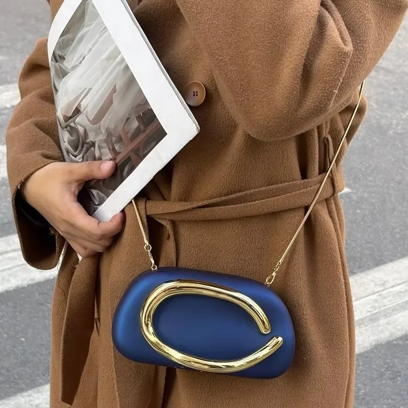 Metal Handle Clutch