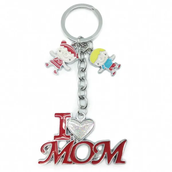 Mom Gift Key Chain "I Love Mom"