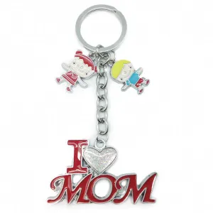 Mom Gift Key Chain "I Love Mom"