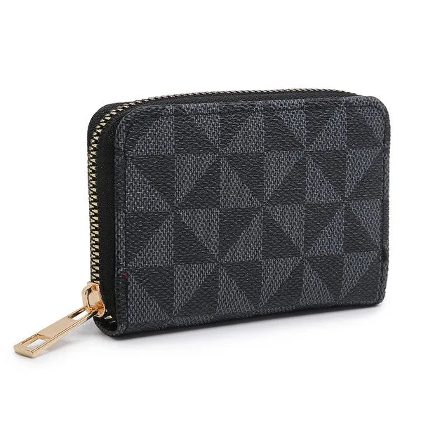 Monogram Zip Around Accordion Wallet