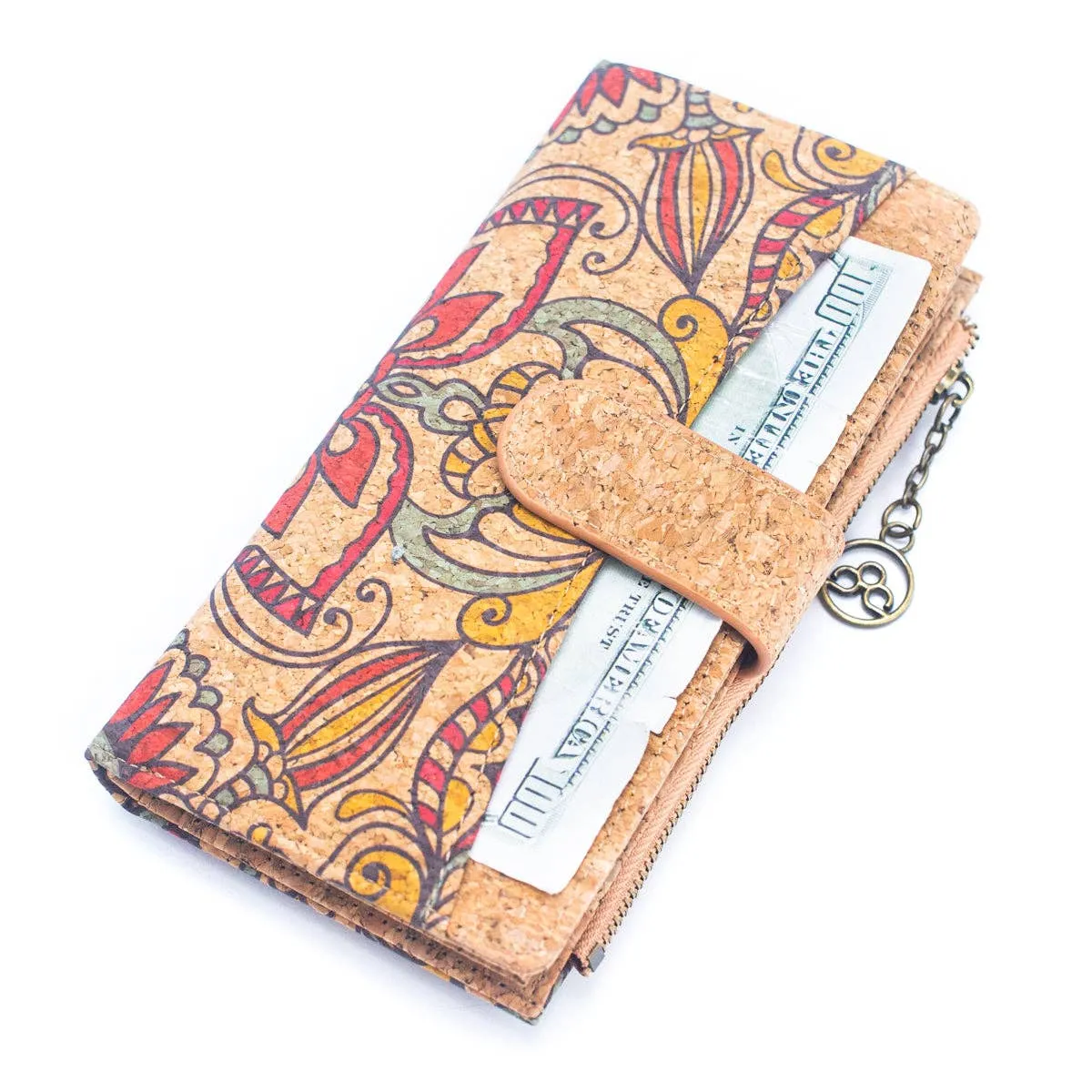 Natural Cork Gift Boxed Women's Wallet Set (2 pieces)  HY-036