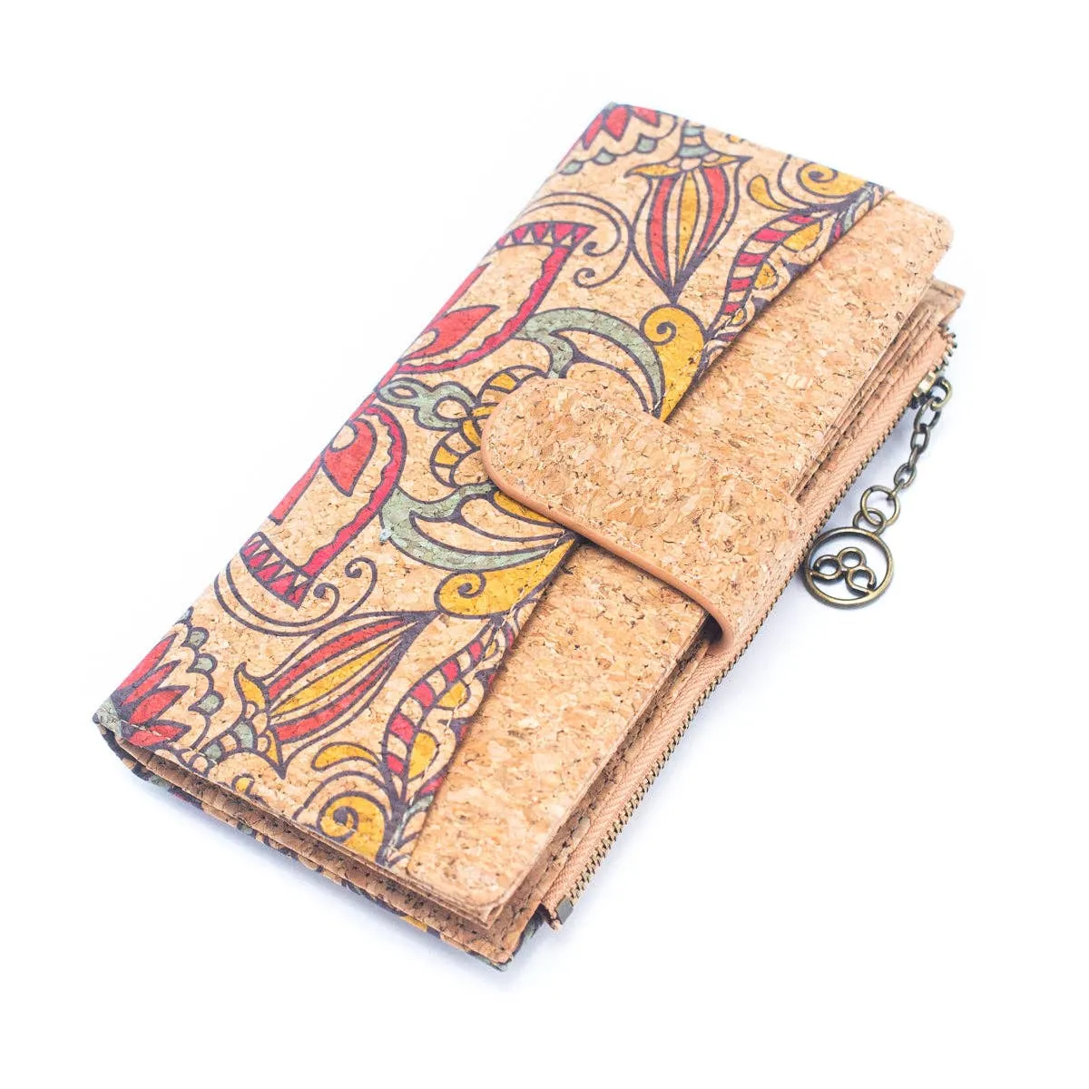 Natural Cork Gift Boxed Women's Wallet Set (2 pieces)  HY-036