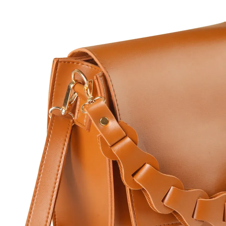 NAVAN BROWN HANDBAG