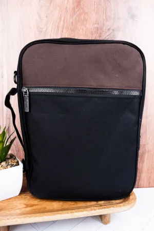 NGIL Church Days Black and Brown Canvas Bible Cover