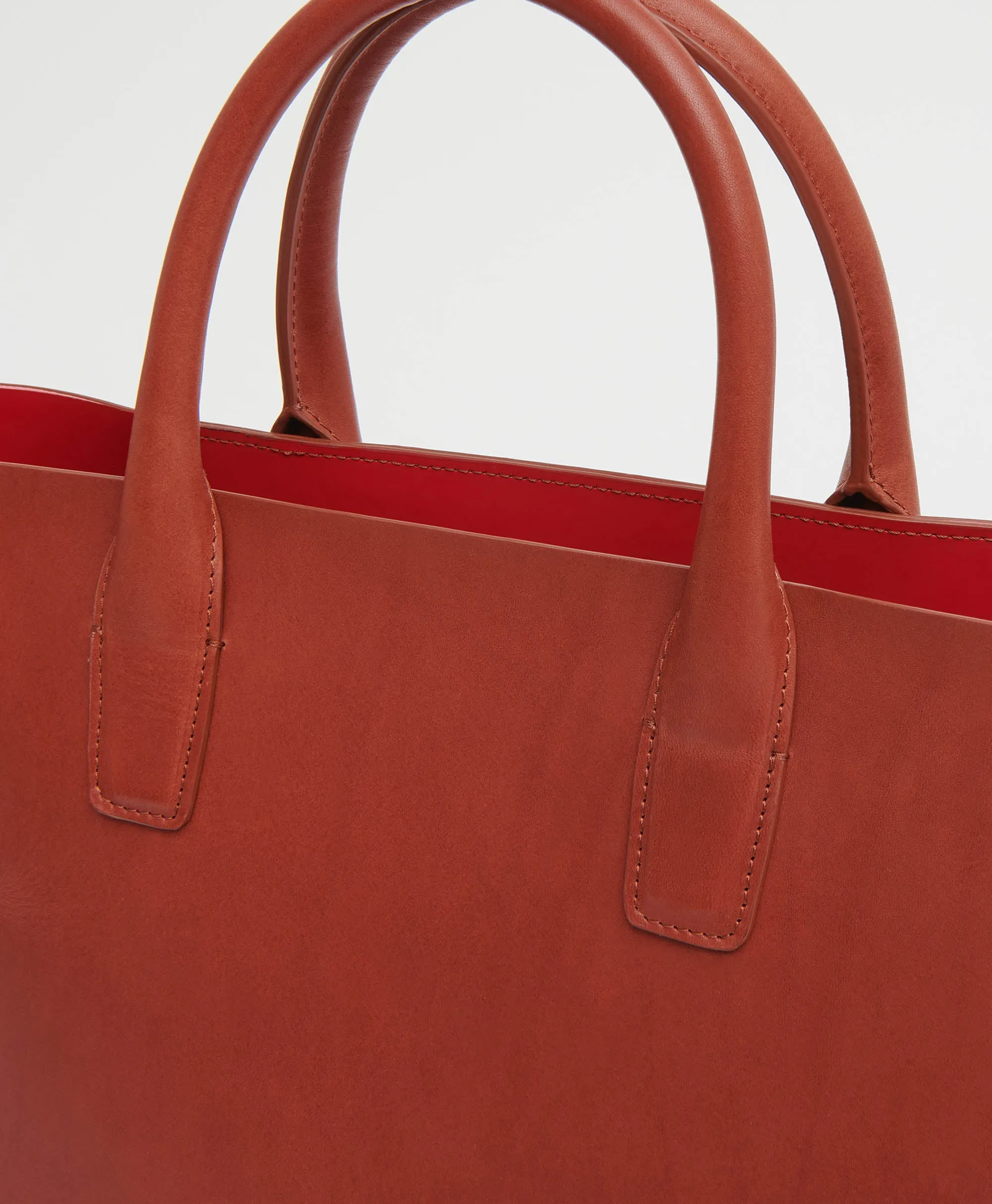 North/South Tote - Brandy / Flamma