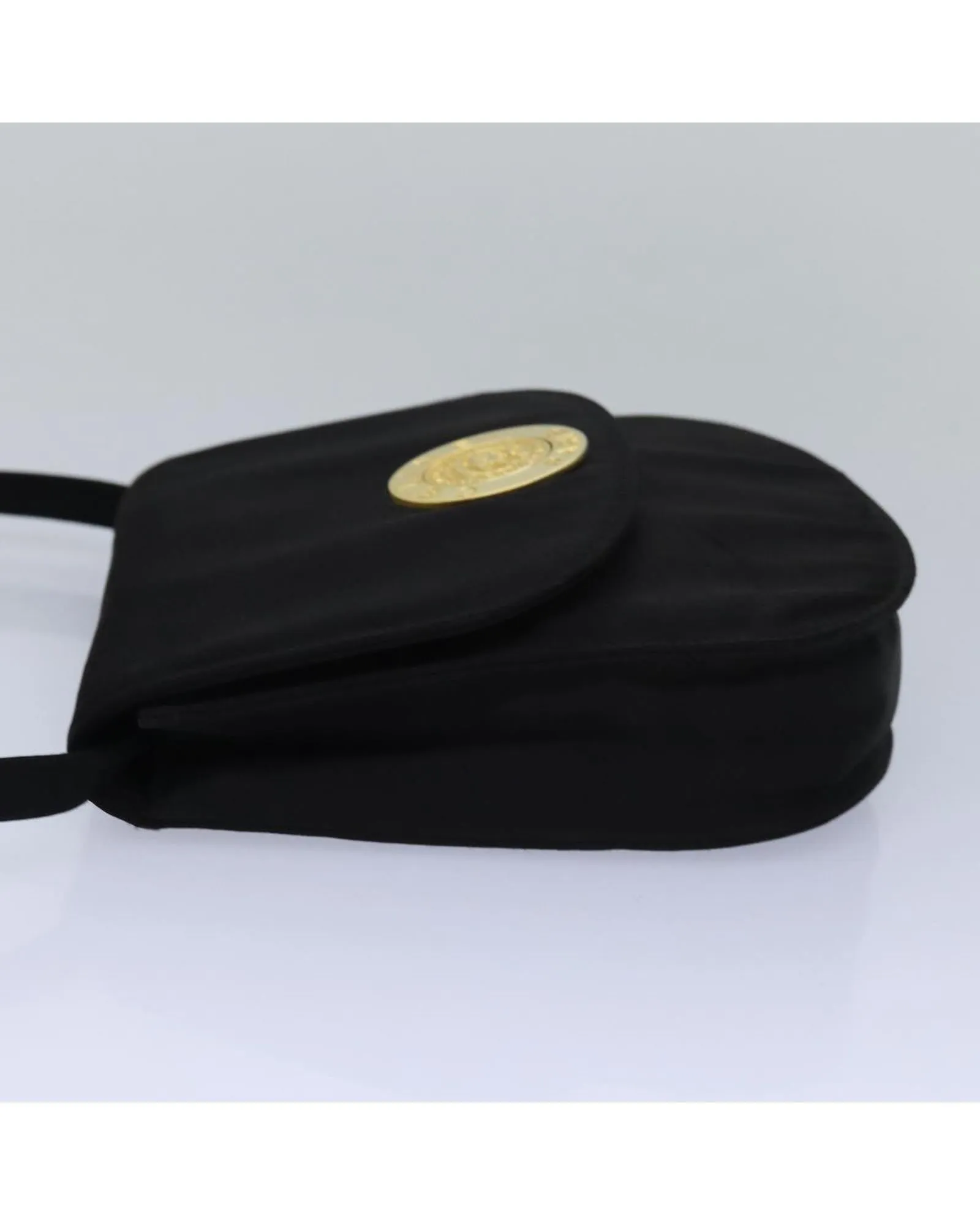 Nylon Shoulder Bag with Adjustable Strap and Minimalist Design
