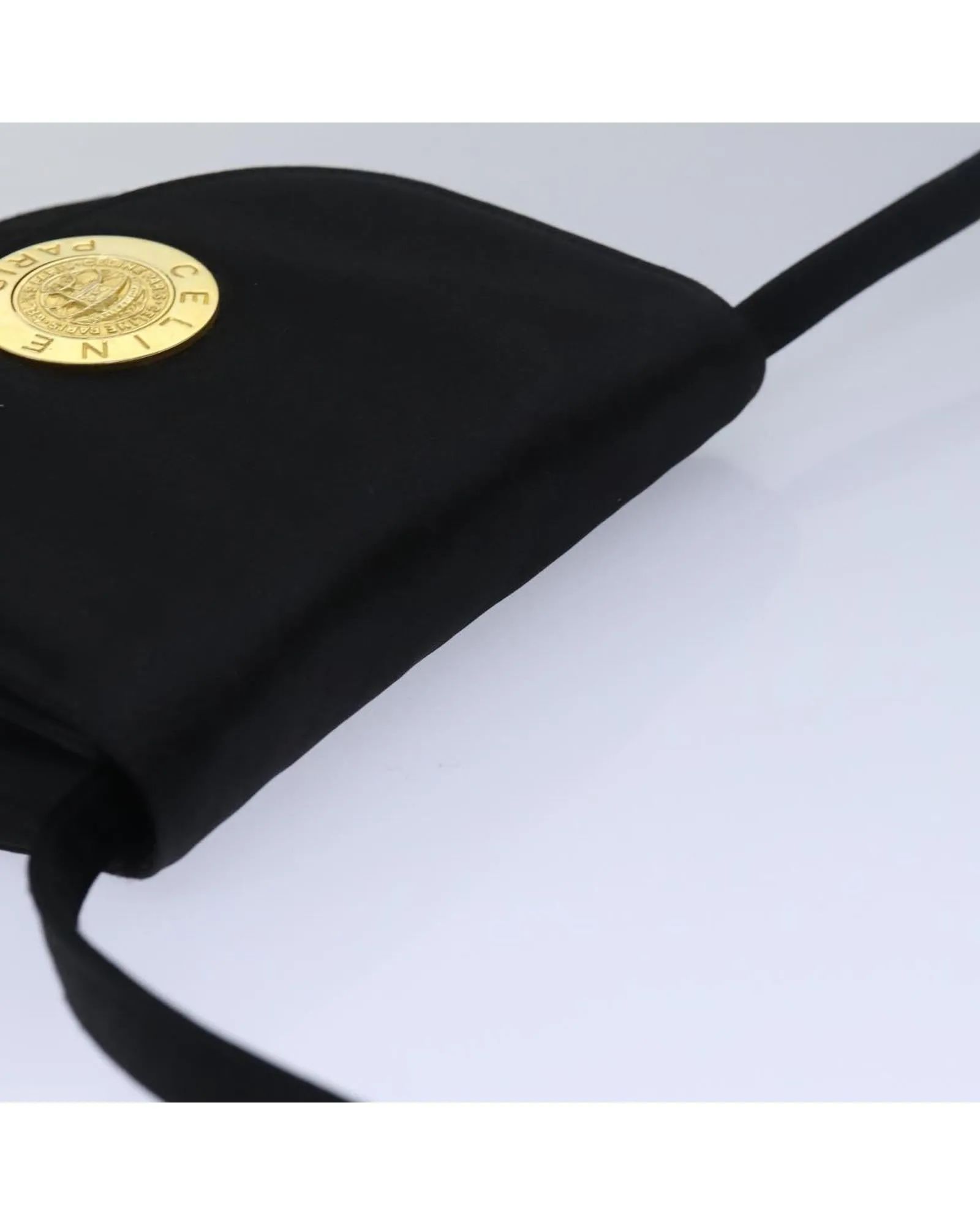 Nylon Shoulder Bag with Adjustable Strap and Minimalist Design