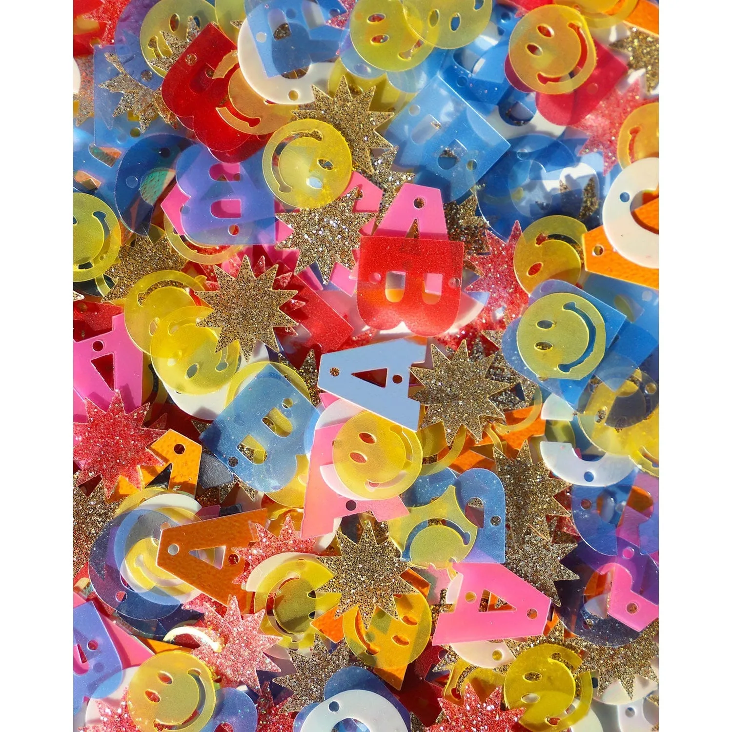Packed Party Little Letters Confetti Clear Backpack