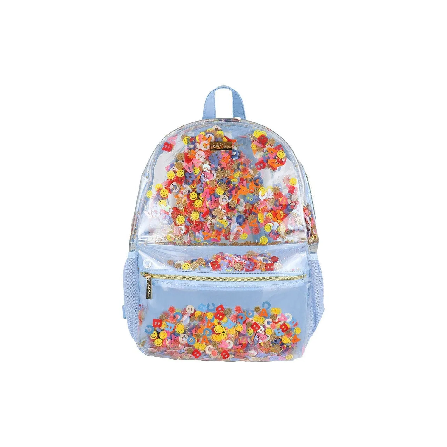 Packed Party Little Letters Confetti Clear Backpack
