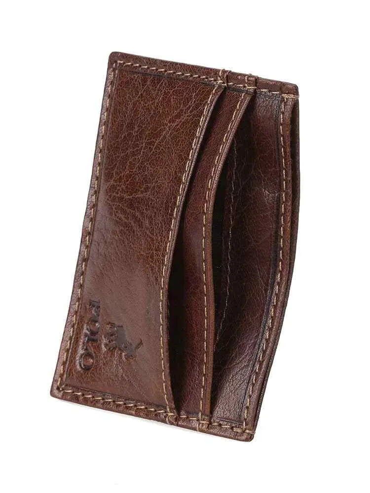 Polo Hamilton Small Money Clip Wallet | Brown