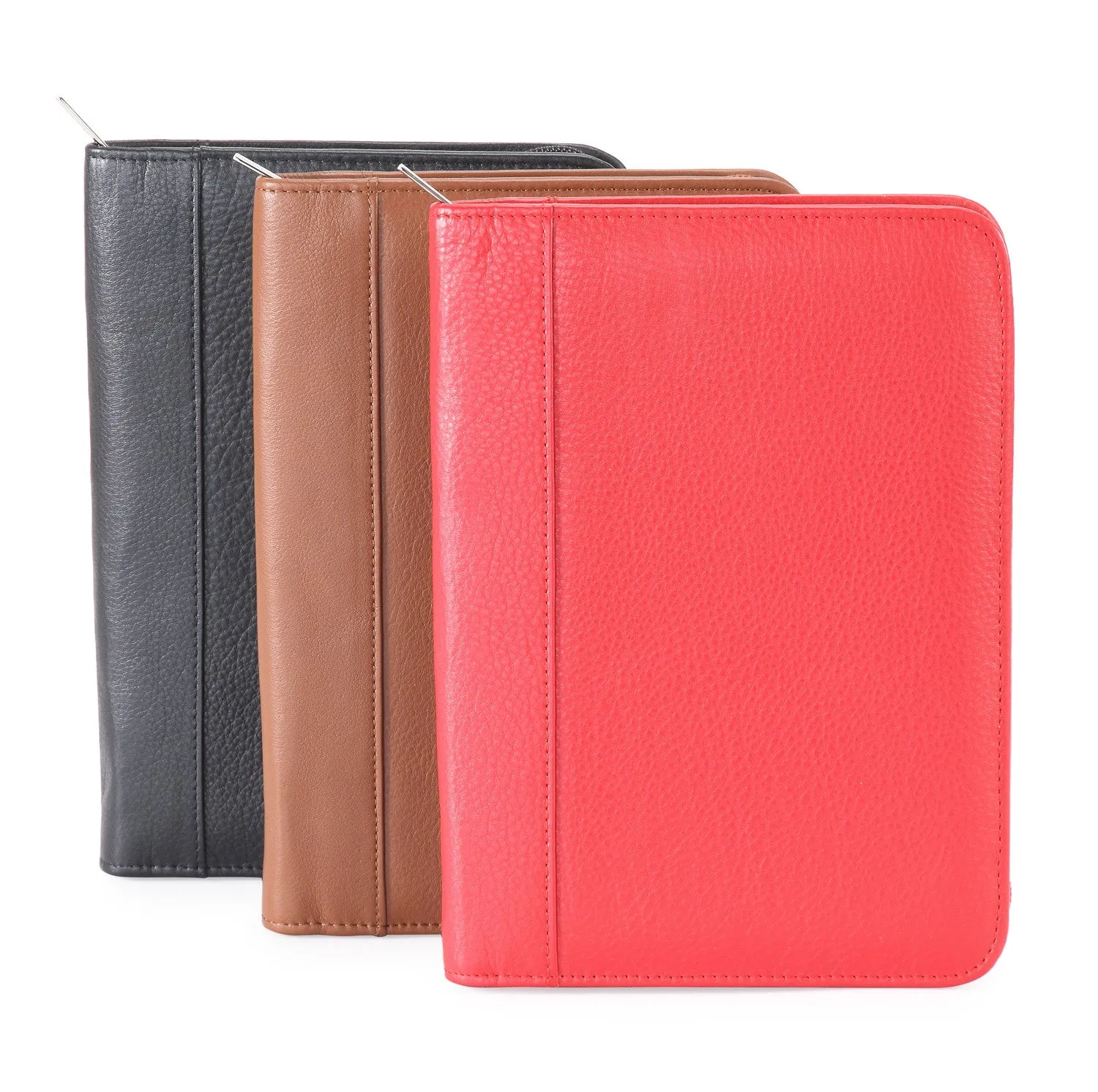 Pratico - leather A5 zip around Organizer #OS01 Black