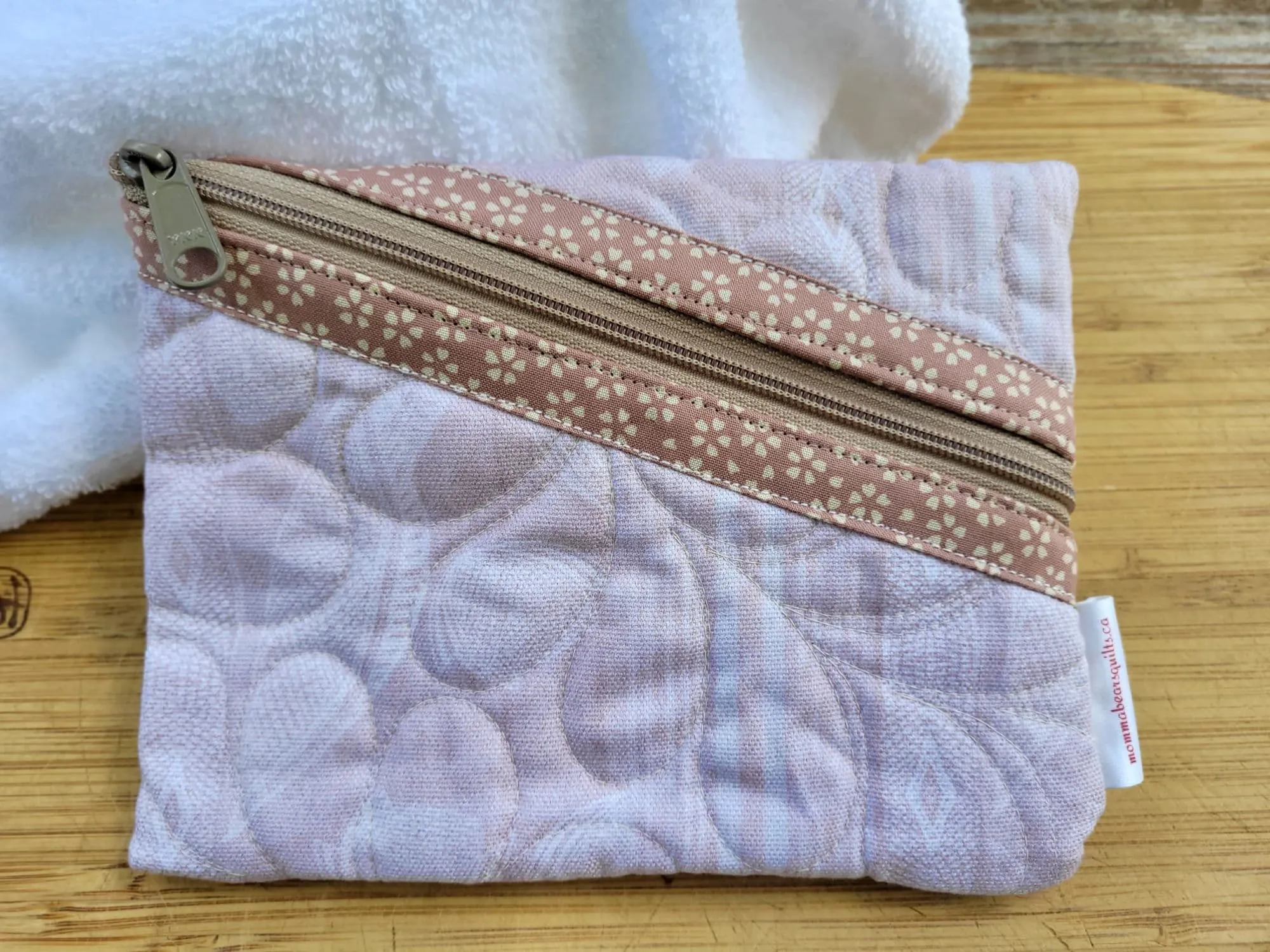 Quilted Glasses Case | Fabric Zipper Pouch
