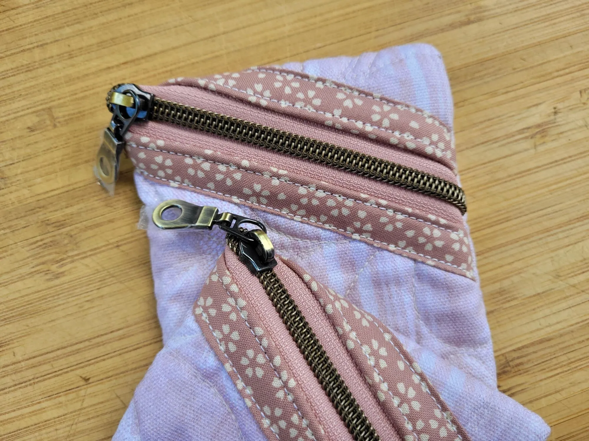 Quilted Glasses Case | Fabric Zipper Pouch
