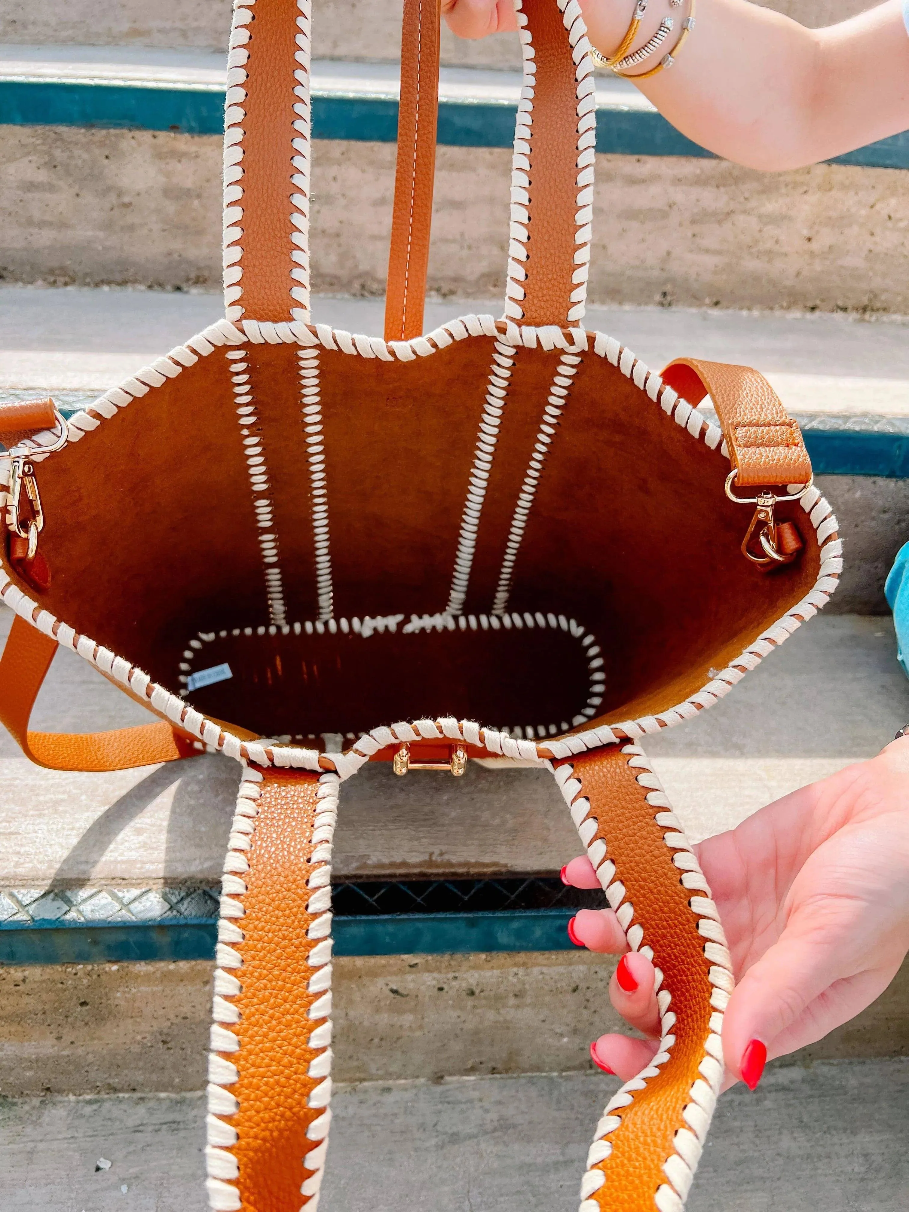 Reed Whipstitch Carryall Tote Bag