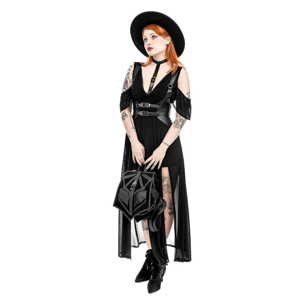 Restyle - Chiropetera - Gothic Mini Backpack with Bat Motif