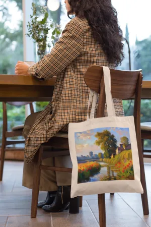 River View - Natural Tote Bag ~ Sharon Dawn Collection