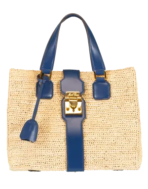 Riviera Raffia Medium Tote