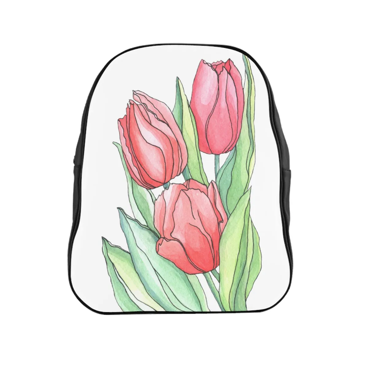 School Backpack Tulips
