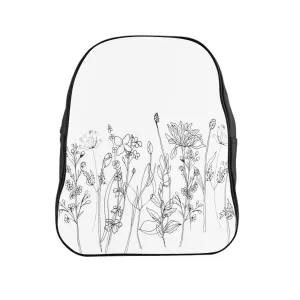 School Backpack Wildflowers