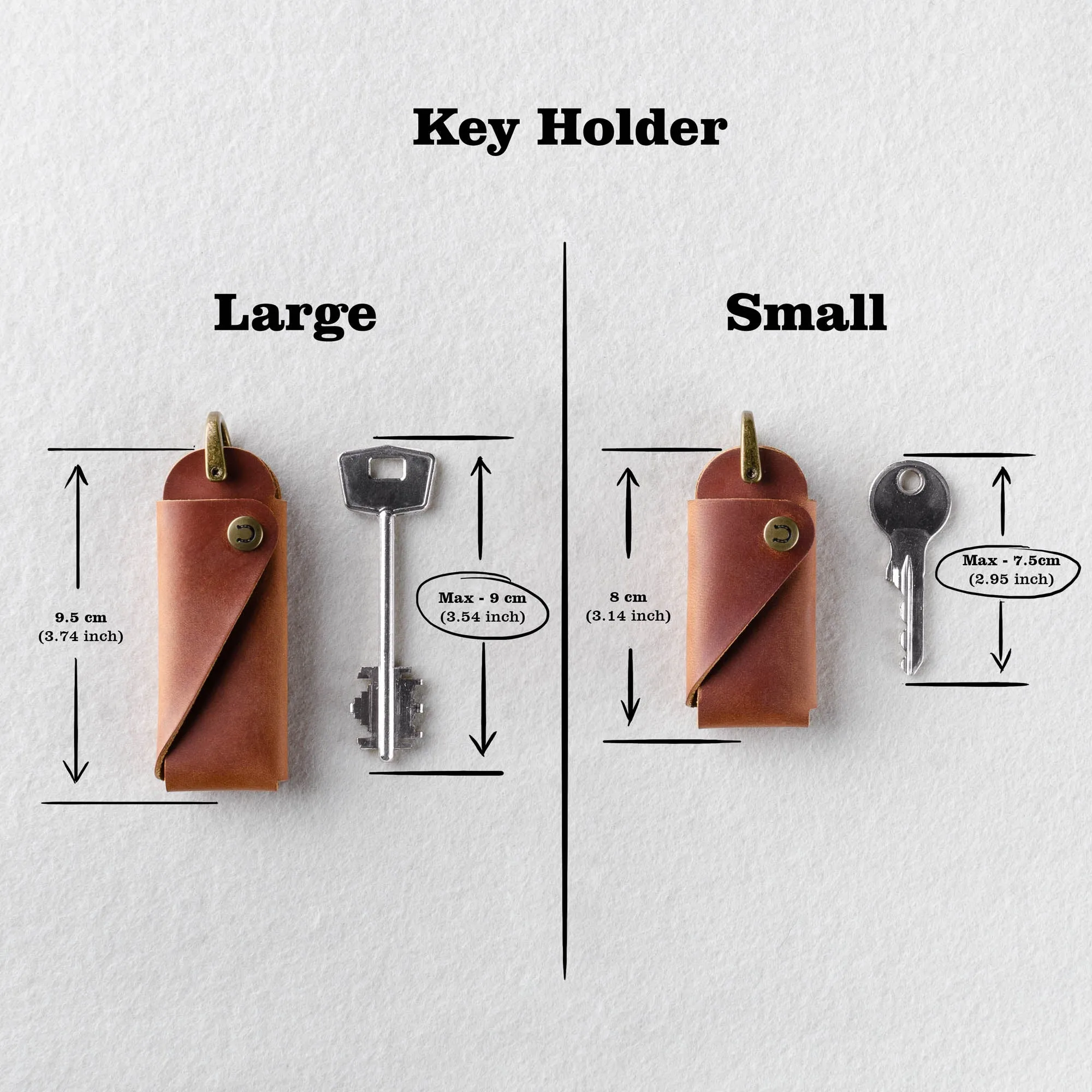 Set of Minimalist series leather wallet and Key Holder