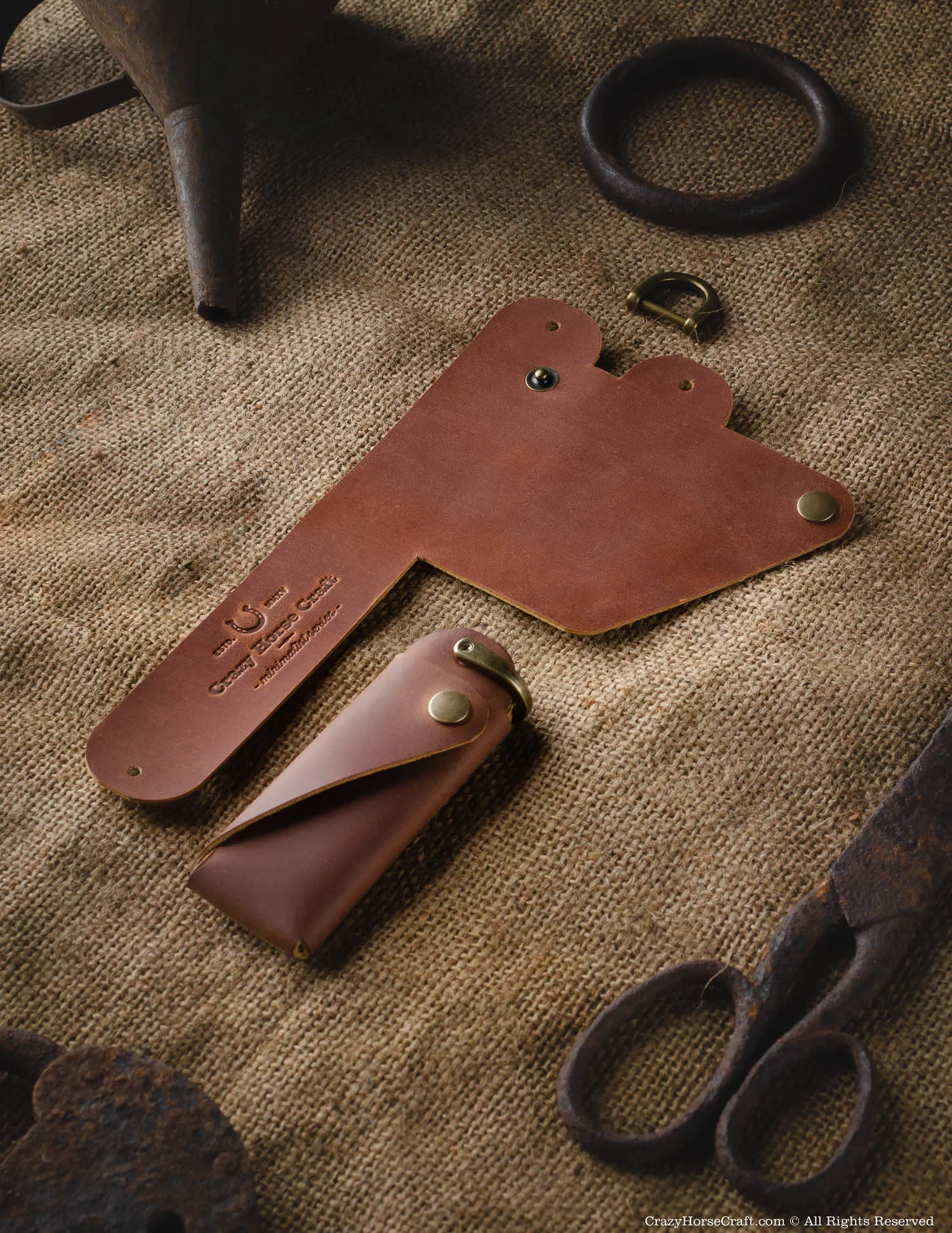 Set of Minimalist series leather wallet and Key Holder