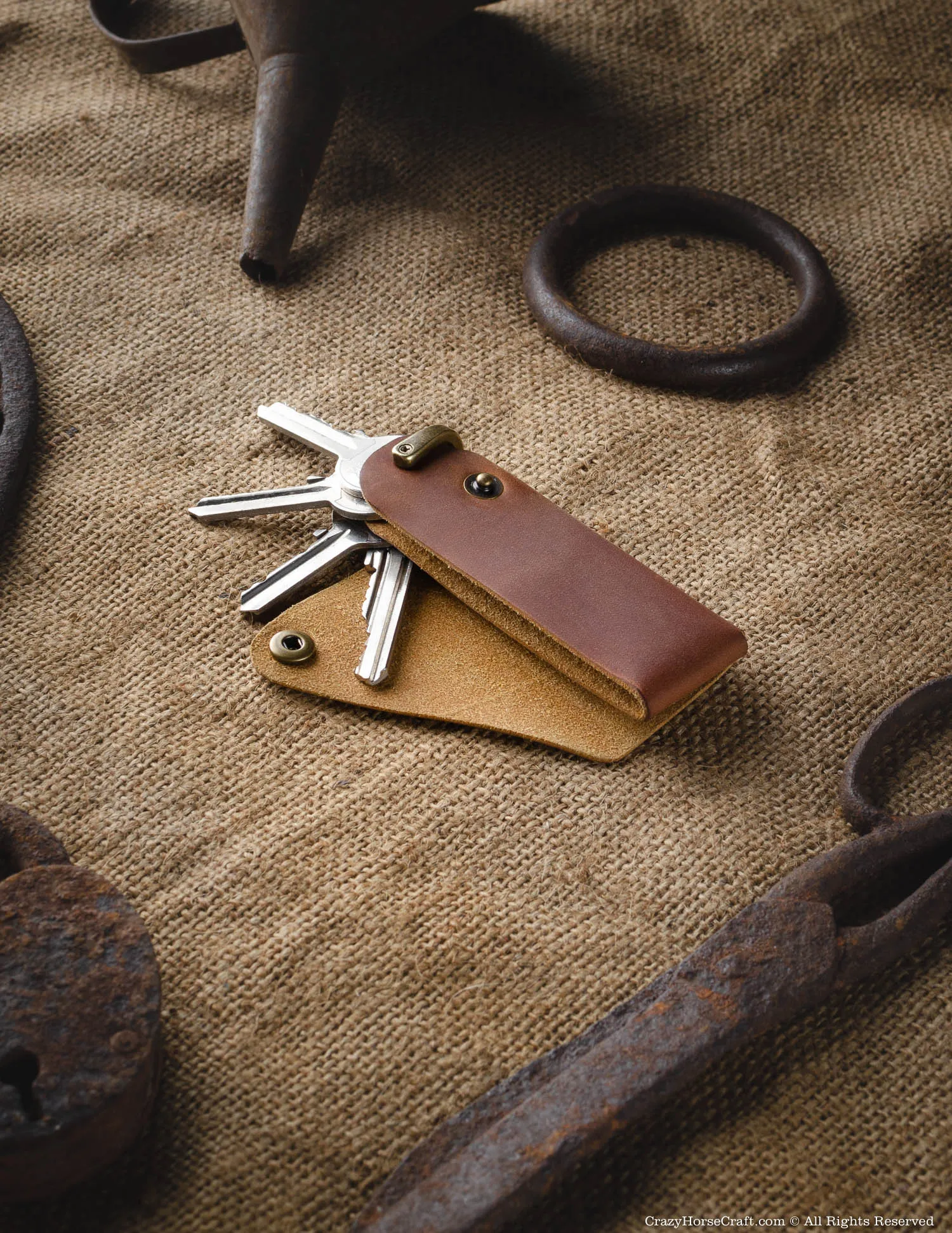 Set of Minimalist series leather wallet and Key Holder
