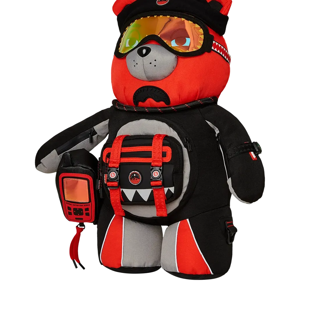 Sprayground Keith Haring Wassup Alien Backpack - Red / Black / Grey