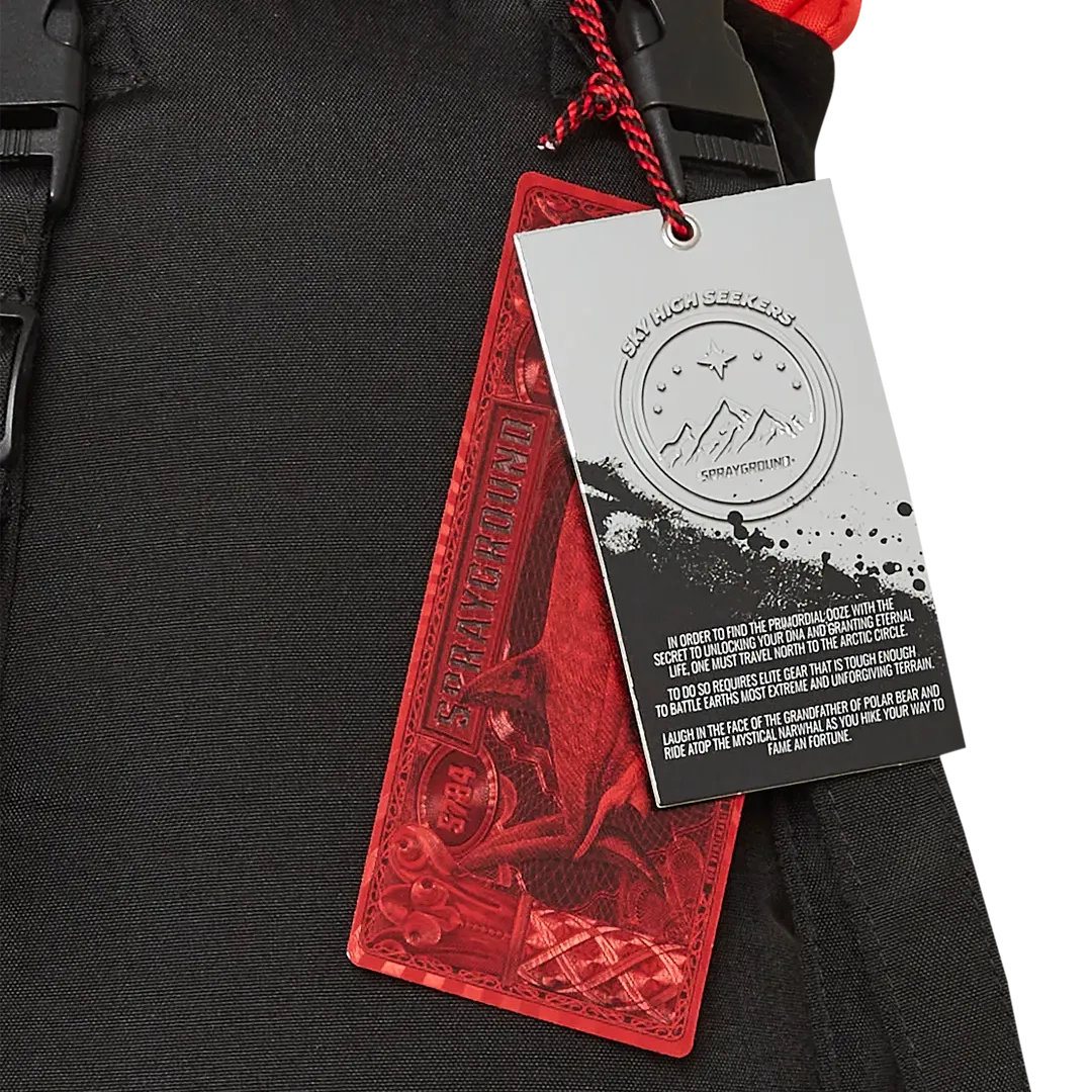 Sprayground Keith Haring Wassup Alien Backpack - Red / Black / Grey