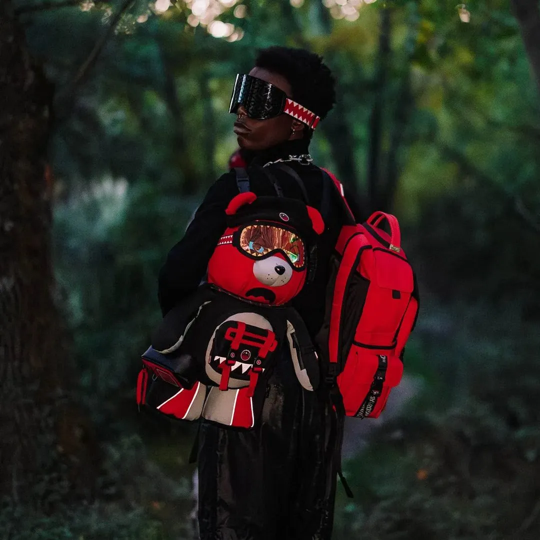 Sprayground Keith Haring Wassup Alien Backpack - Red / Black / Grey