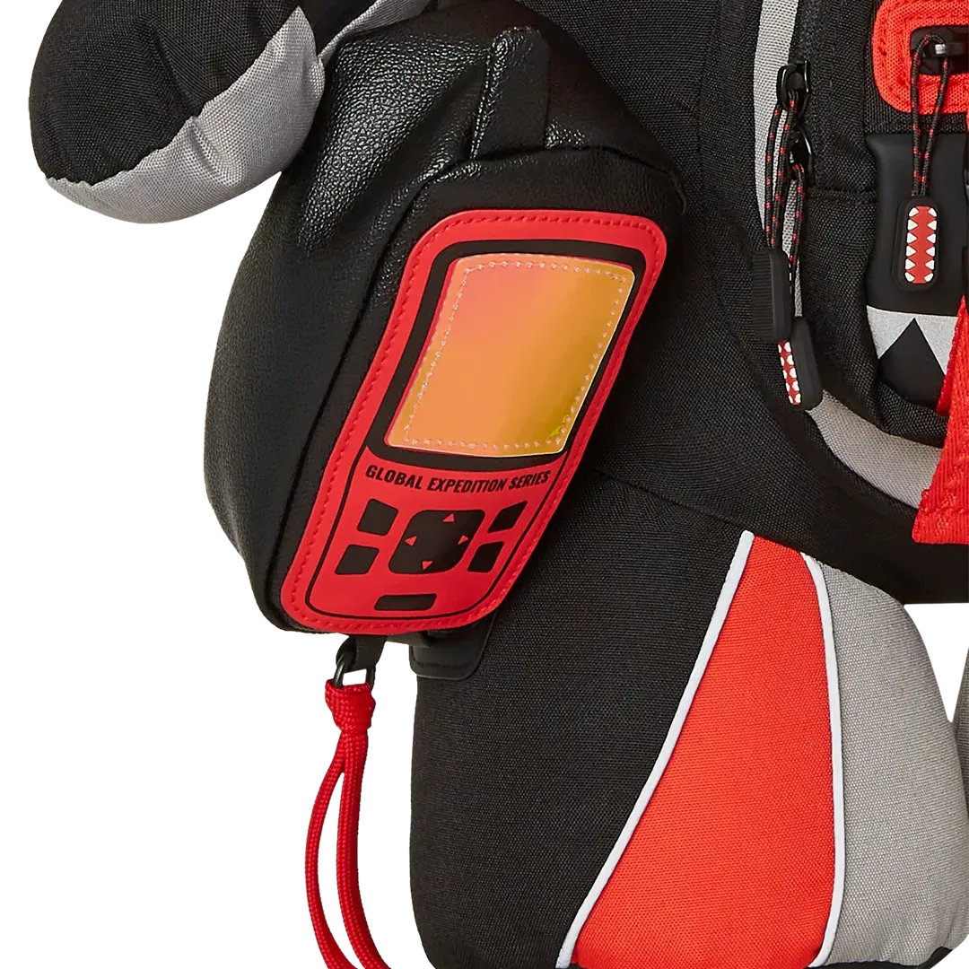 Sprayground Keith Haring Wassup Alien Backpack - Red / Black / Grey