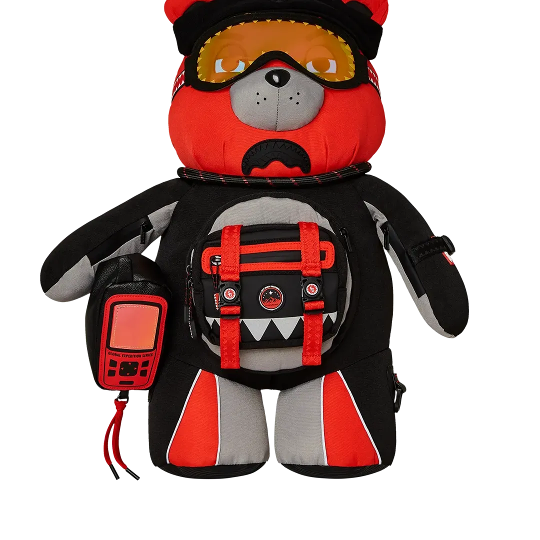 Sprayground Keith Haring Wassup Alien Backpack - Red / Black / Grey
