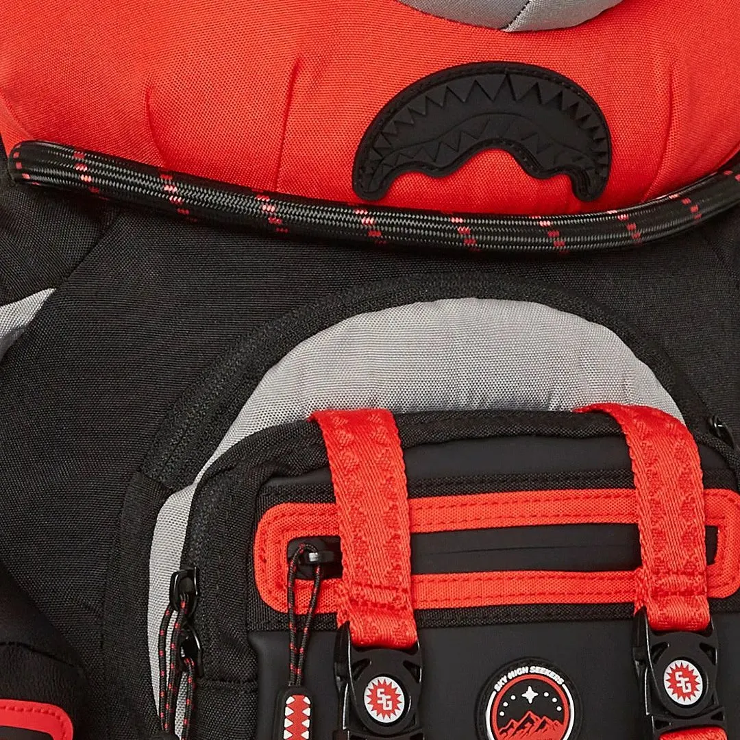 Sprayground Keith Haring Wassup Alien Backpack - Red / Black / Grey