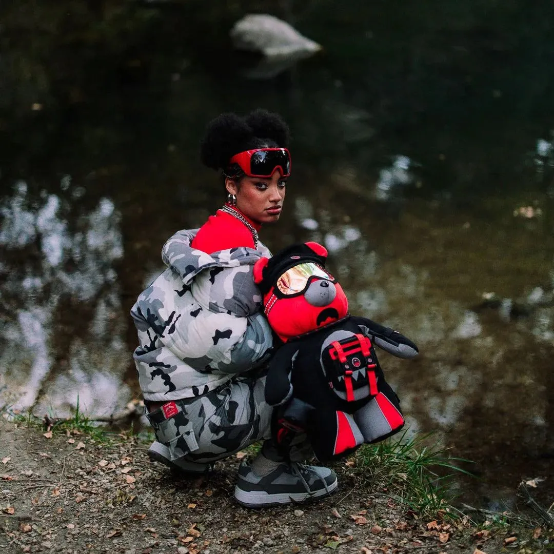 Sprayground Keith Haring Wassup Alien Backpack - Red / Black / Grey
