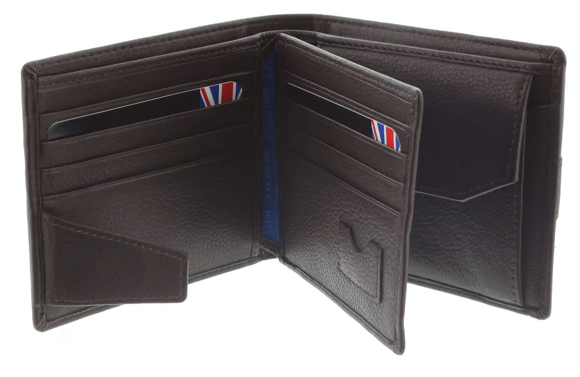Storm Beckett RFID Blocking Brown Leather Wallet