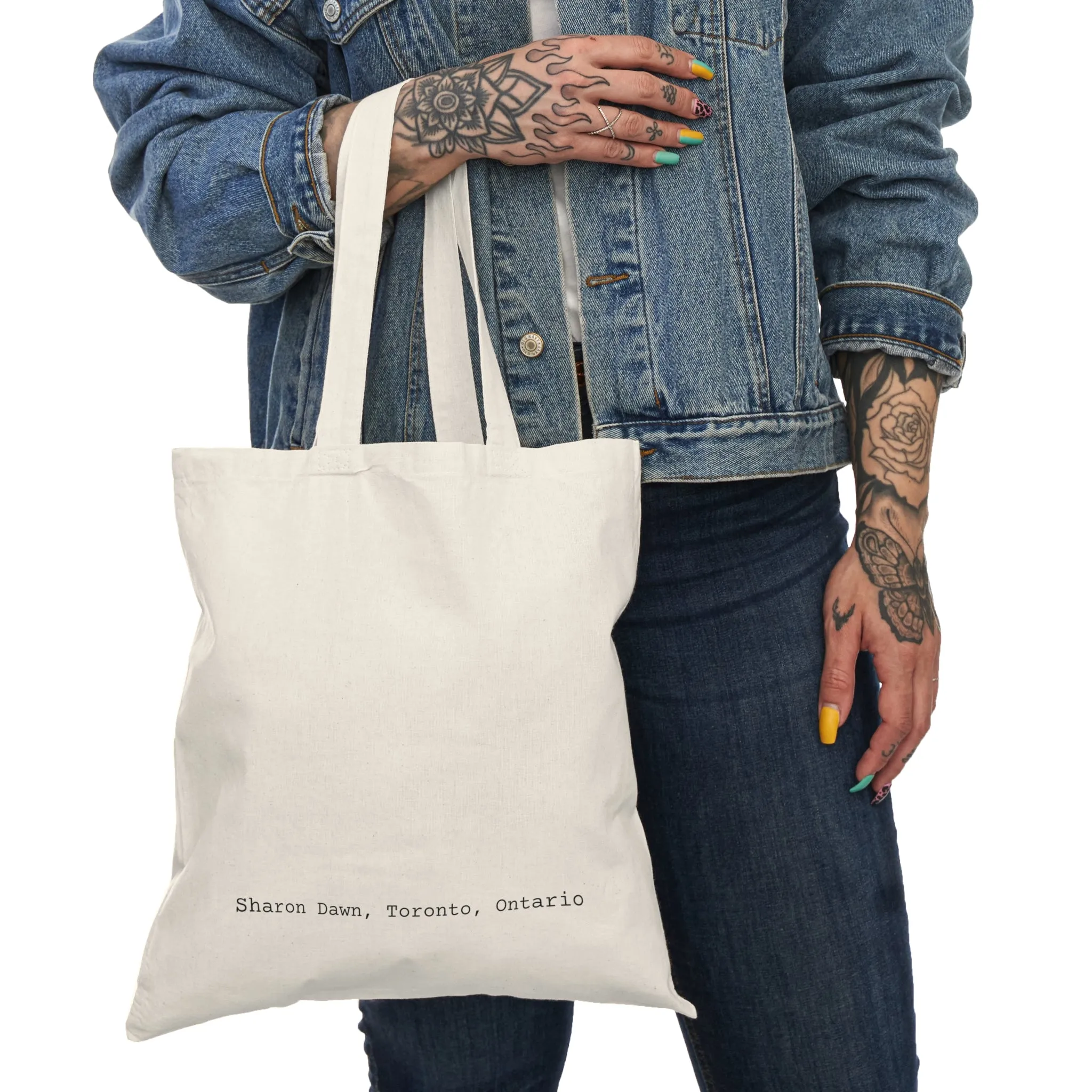 Summer - Natural Tote Bag ~ Sharon Dawn Collection