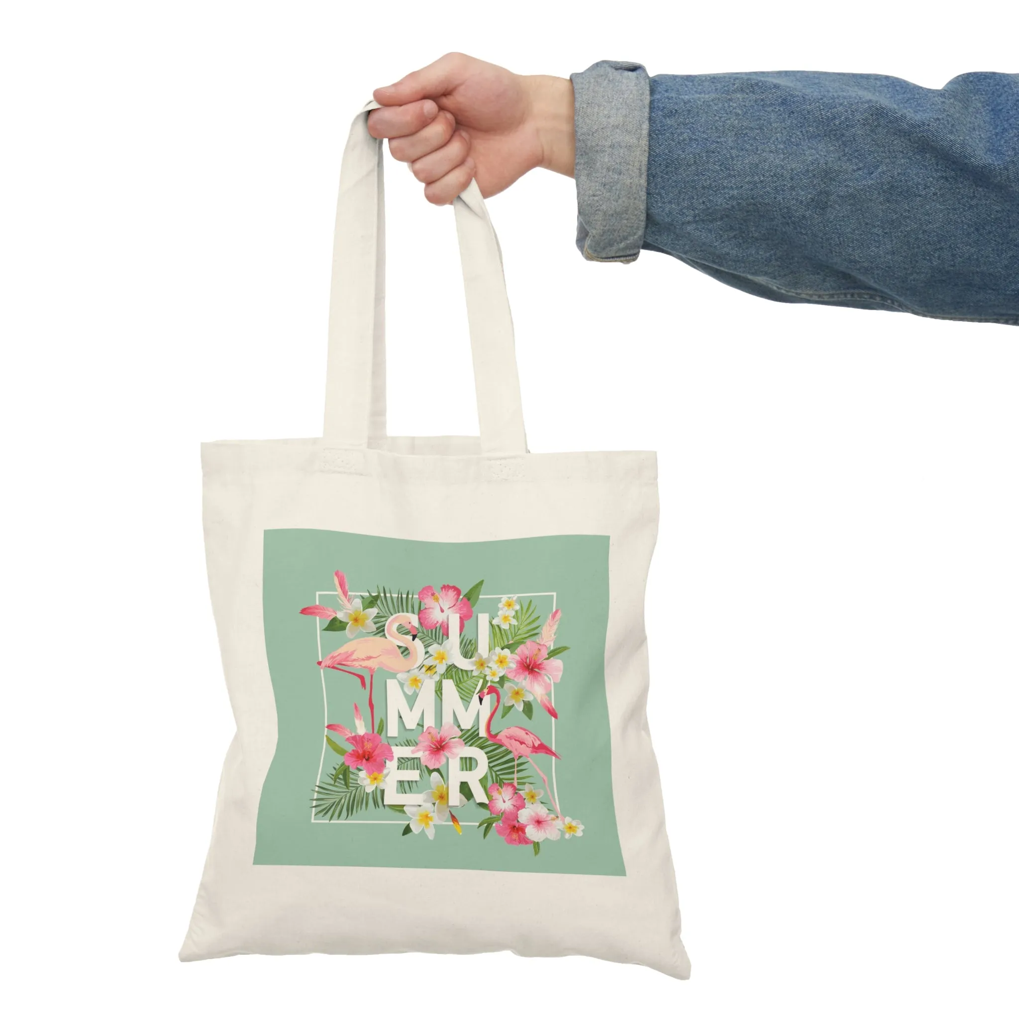 Summer - Natural Tote Bag ~ Sharon Dawn Collection