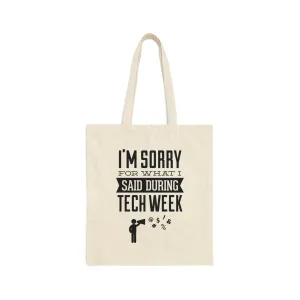 Tech Week Canvas Tote
