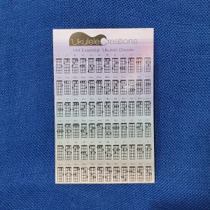 Ukulele Chord Chart:  144 Essential Ukulele Chords for Standard GCEA Tuning