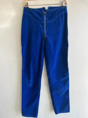 Vintage 1980s Rag City Zip Around Corduroy Pants