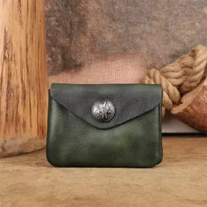 Vintage Women's Minimalist Wallet Coin Purse With Zip