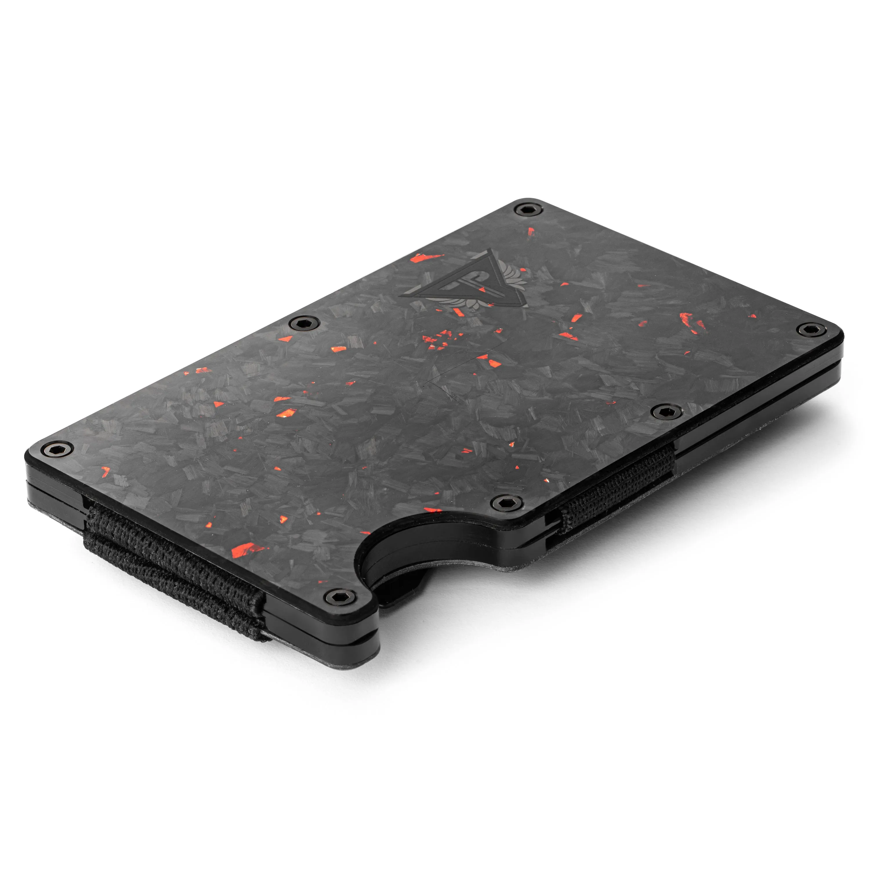 Wallet - Carbon Fiber   Fire Red