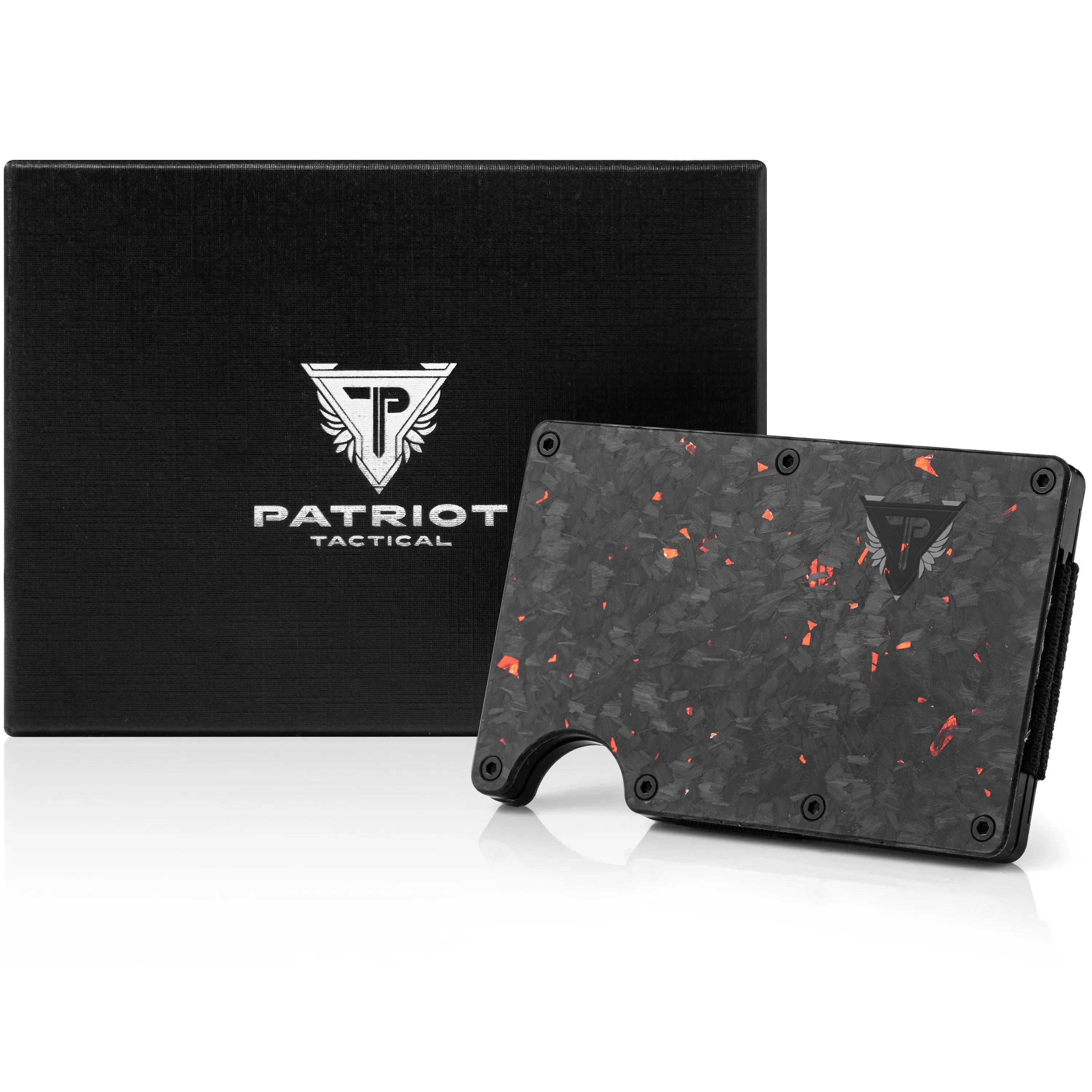 Wallet - Carbon Fiber   Fire Red
