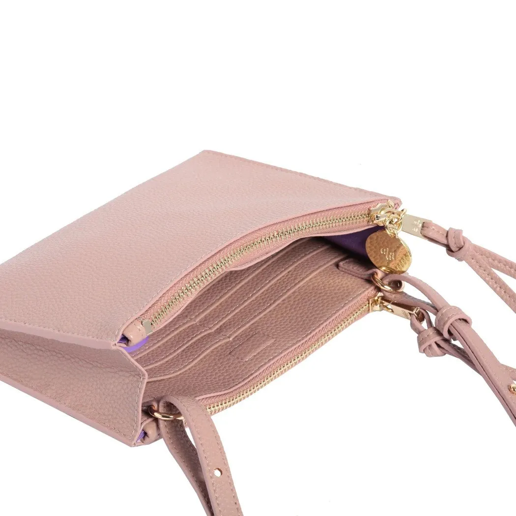 Wallet Crossbody (Rose)