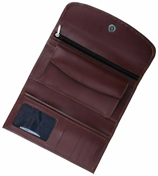Women Essential Everyday Leather Clutch Wallet