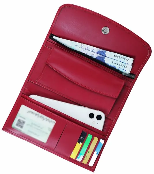 Women Essential Everyday Leather Clutch Wallet